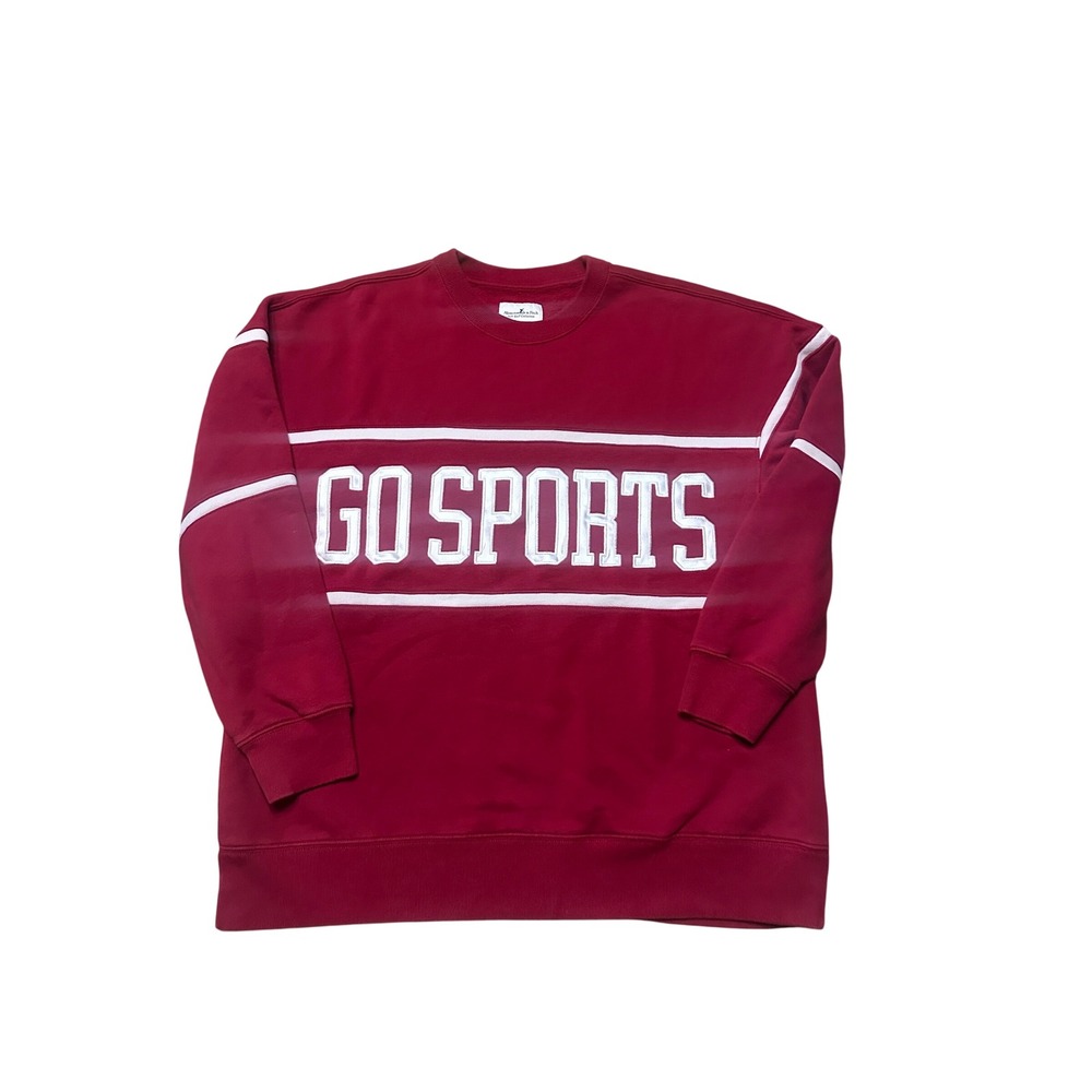 Abercrombie & Fitch Go Sports Sunday Crew RED Large